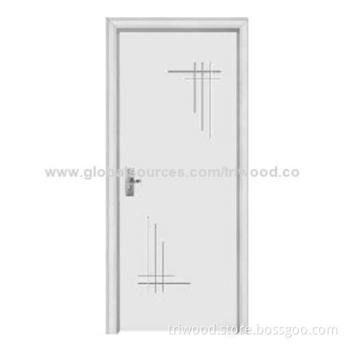 PVC Door, Laminated Timber and PVC veneer, Various Colors and Sizes Available